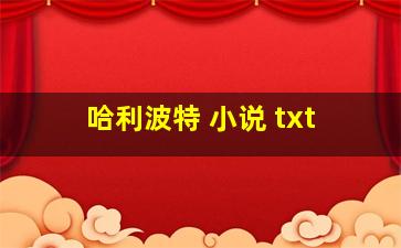 哈利波特 小说 txt